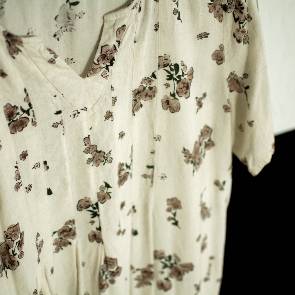 ROOLEE Floral Pleated Blouse